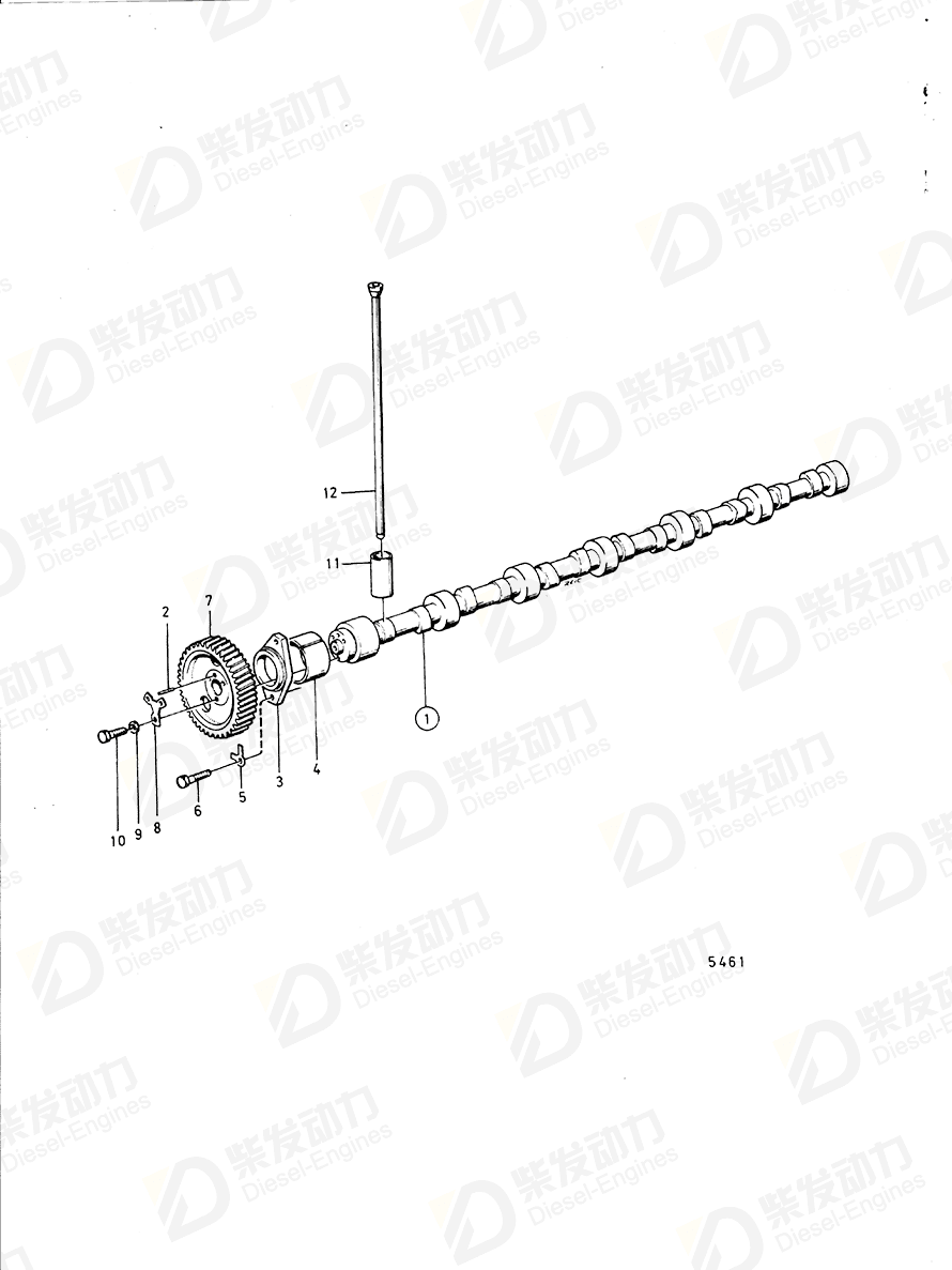 VOLVO Camshaft 465229 Drawing